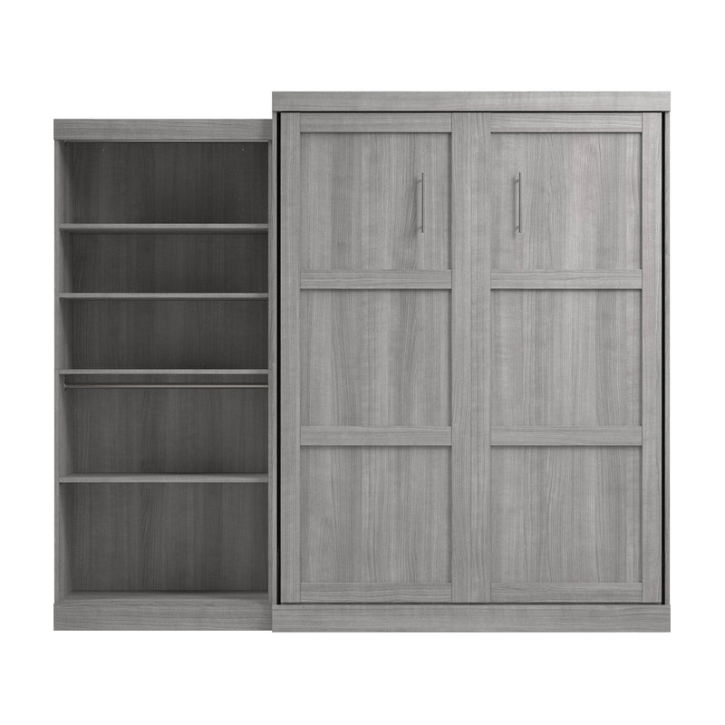 Pending - Modubox Murphy Wall Bed Pur  Murphy Bed with Closet Organizer (101W) - Available in 7 Colours