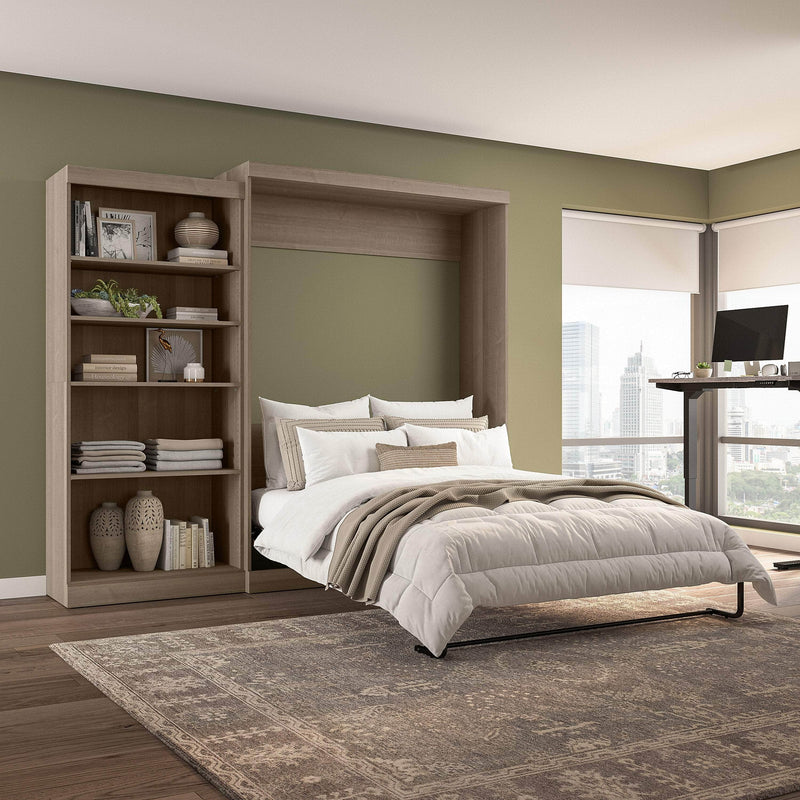Pending - Modubox Murphy Wall Bed Pur  Murphy Bed with Closet Organizer (101W) - Available in 7 Colours