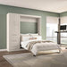 Pending - Modubox Murphy Wall Bed Pur Murphy Bed with Closet Organizer with Drawers (84W) - Available in 7 Colours