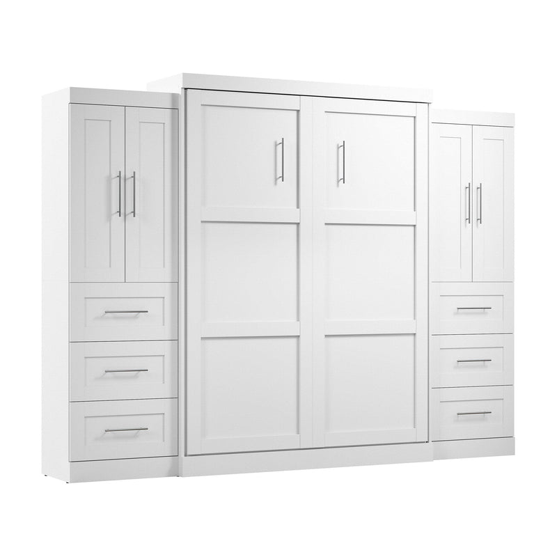 Pending - Modubox Murphy Wall Bed Pur Murphy Bed with Closet Storage Cabinets (115W) - Available in 7 Colours