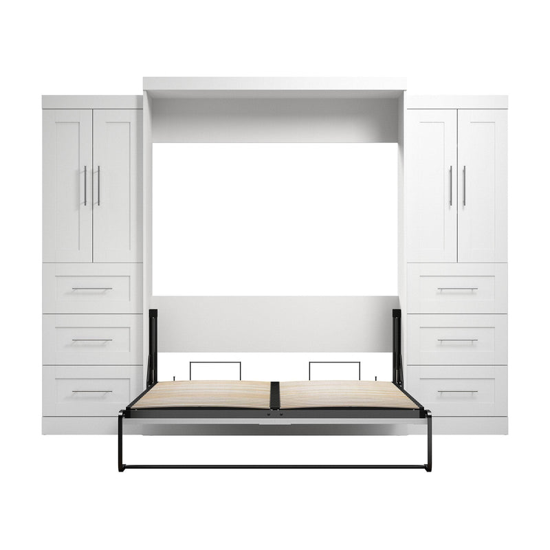 Pending - Modubox Murphy Wall Bed Pur Murphy Bed with Closet Storage Cabinets (115W) - Available in 7 Colours