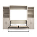 Pending - Modubox Murphy Wall Bed Pur  Murphy Bed with Closet Storage Organizers (115W) - Available in 7 Colours