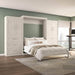 Pending - Modubox Murphy Wall Bed Pur  Murphy Bed with Wardrobes (136W) - Available in 5 Colours