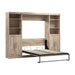 Pending - Modubox Murphy Wall Bed Rustic Brown Pur  Murphy Bed with Closet Storage Organizers (109W) - Available in 7 Colours
