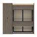Pending - Modubox Murphy Wall Bed Versatile 84W Full Murphy Bed with Shelves and Drawers (89W) in Walnut Grey