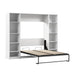Pending - Modubox Murphy Wall Bed White Claremont Full Murphy Bed with Closet Organizers (99W) - Available in 3 Colours