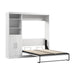 Pending - Modubox Murphy Wall Bed White Pur  Murphy Bed and Closet Organizer with Doors (84W) - Available in 7 Colours