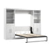 Pending - Modubox Murphy Wall Bed White Pur  Murphy Bed with Closet Storage Organizers (109W) - Available in 7 Colours