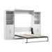 Pending - Modubox Murphy Wall Bed White Pur  Murphy Bed with Closet Storage Organizers (115W) - Available in 7 Colours