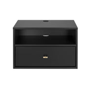 Pending - Modubox Nightstand Black Sonoma 1-Drawer Floating Nightstand - Available in 2 Colours