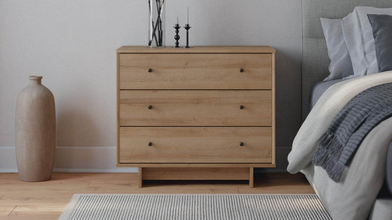 Pending - Modubox Nightstand Finnley 3-Drawer Nightstand - Available in 2 Colours