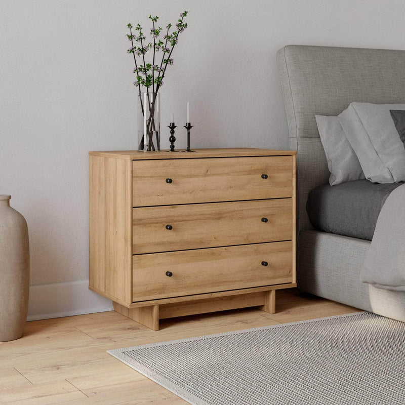 Pending - Modubox Nightstand Finnley 3-Drawer Nightstand - Available in 2 Colours