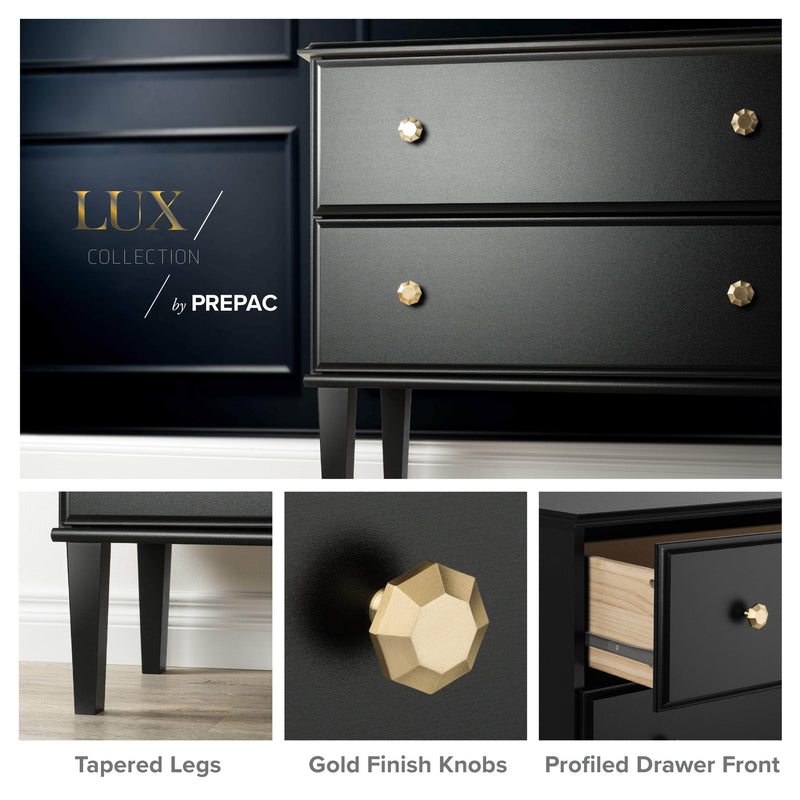 Pending - Modubox Nightstand Lux 2-Drawer Nightstand in Black