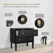 Pending - Modubox Nightstand Lux 2-Drawer Nightstand in Black