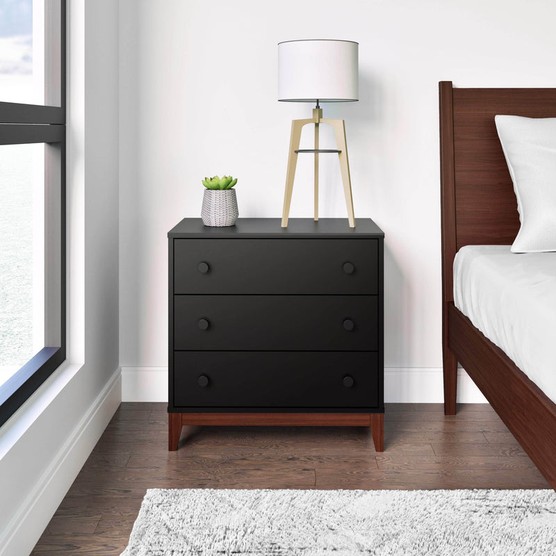 Pending - Modubox Nightstand Nordik 3-Drawer Nightstand in Black