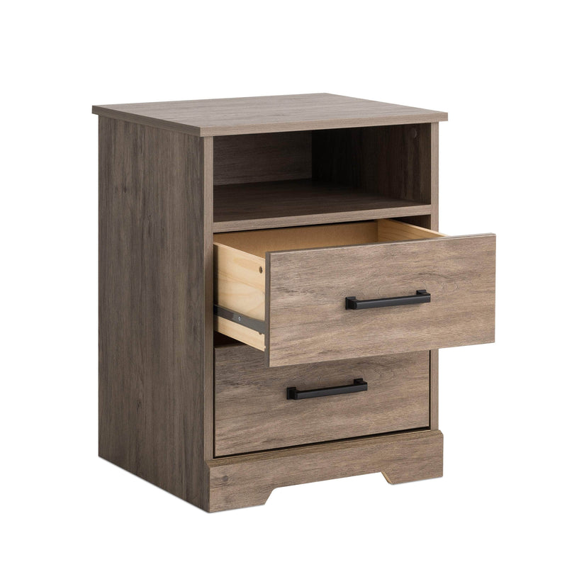 Pending - Modubox Nightstand Rustic Ridge 2-Drawer Nightstand - Available in 4 Colours