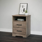 Pending - Modubox Nightstand Rustic Ridge 2-Drawer Nightstand - Available in 4 Colours