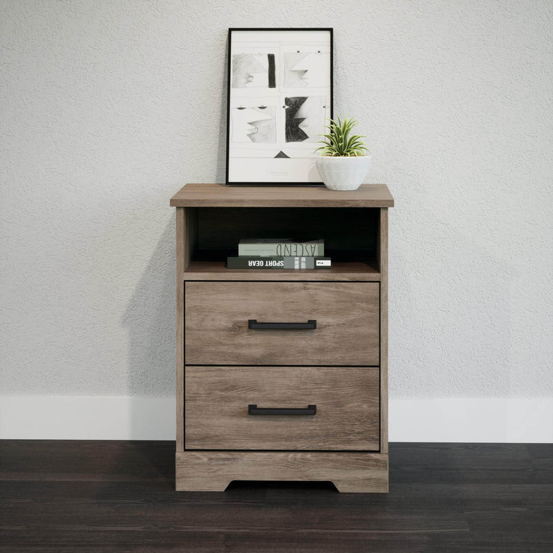 Pending - Modubox Nightstand Rustic Ridge 2-Drawer Nightstand - Available in 4 Colours