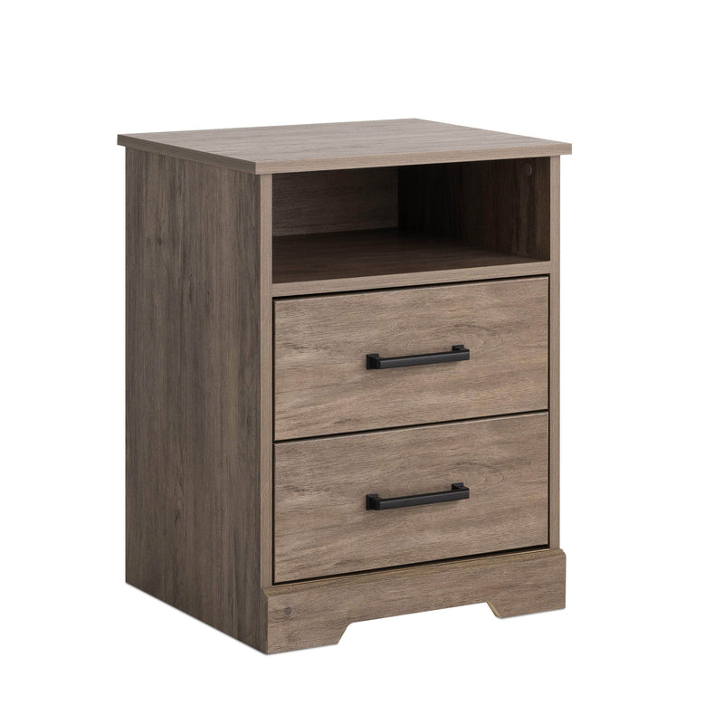 Pending - Modubox Nightstand Rustic Ridge 2-Drawer Nightstand - Available in 4 Colours