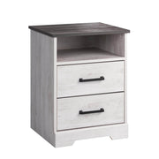 Pending - Modubox Nightstand Rustic Ridge 2-Drawer Nightstand - Available in 4 Colours