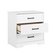 Pending - Modubox Nightstand Rustic Ridge Farmhouse 3-Drawer Nightstand - Available in 4 Colours