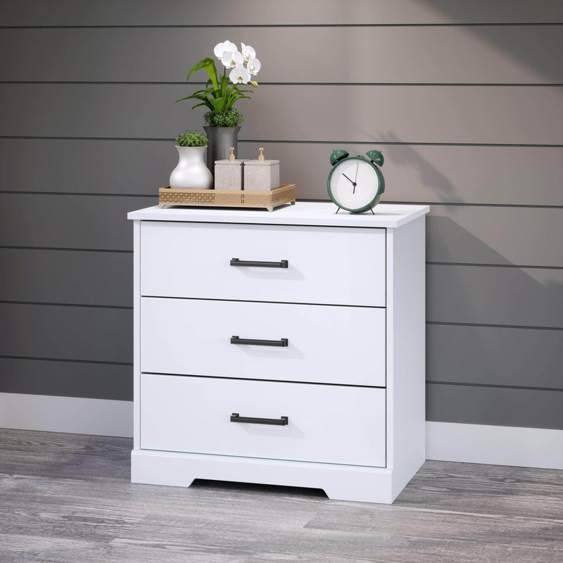 Pending - Modubox Nightstand Rustic Ridge Farmhouse 3-Drawer Nightstand - Available in 4 Colours