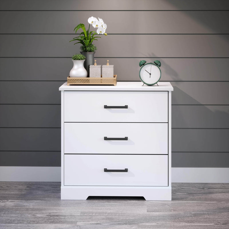 Pending - Modubox Nightstand Rustic Ridge Farmhouse 3-Drawer Nightstand - Available in 4 Colours