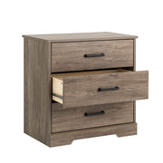 Pending - Modubox Nightstand Rustic Ridge Farmhouse 3-Drawer Nightstand - Available in 4 Colours