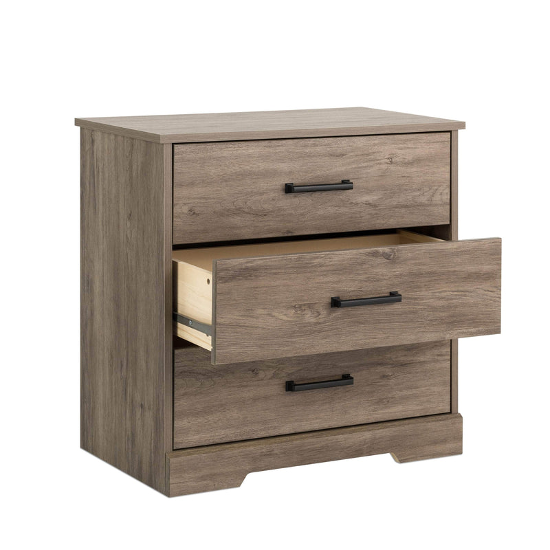 Pending - Modubox Nightstand Rustic Ridge Farmhouse 3-Drawer Nightstand - Available in 4 Colours