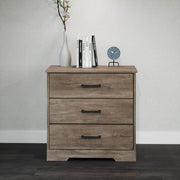 Pending - Modubox Nightstand Rustic Ridge Farmhouse 3-Drawer Nightstand - Available in 4 Colours