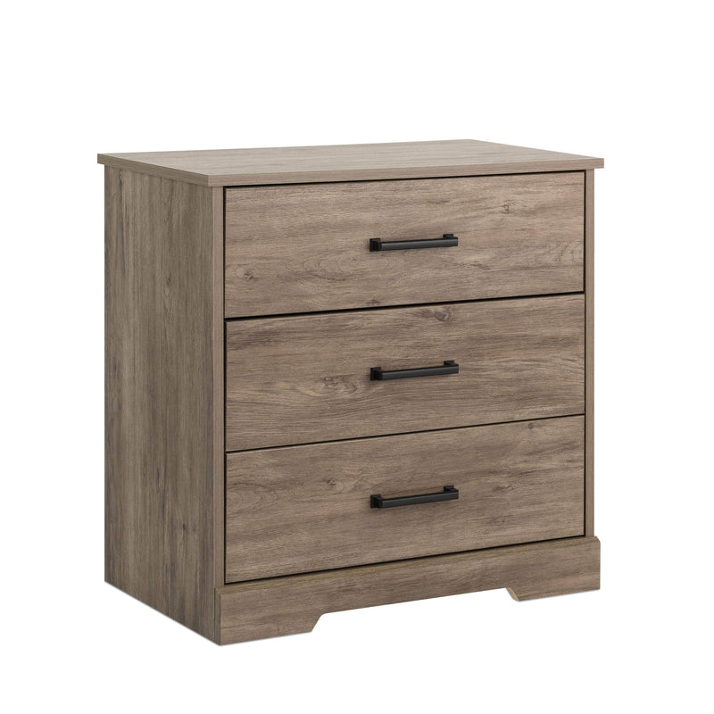 Pending - Modubox Nightstand Rustic Ridge Farmhouse 3-Drawer Nightstand - Available in 4 Colours