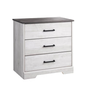 Pending - Modubox Nightstand Rustic Ridge Farmhouse 3-Drawer Nightstand - Available in 4 Colours