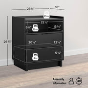 Pending - Modubox Nightstand Simply Modern 2-Drawer Nightstand - Available in 3 Colours
