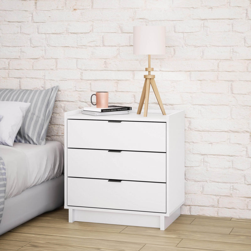 Pending - Modubox Nightstand Simply Modern 3-Drawer Nightstand - Available in 3 Colours