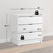 Pending - Modubox Nightstand Simply Modern 3-Drawer Nightstand - Available in 3 Colours
