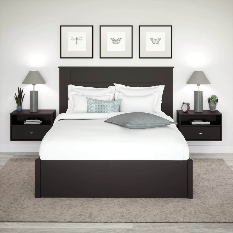 Pending - Modubox Nightstand Sonoma 1-Drawer Floating Nightstand (Set of 2) in Black