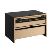 Pending - Modubox Nightstand Sonoma 1-Drawer Floating Nightstand (Set of 2) in Black