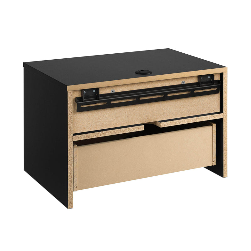 Pending - Modubox Nightstand Sonoma 1-Drawer Floating Nightstand (Set of 2) in Black