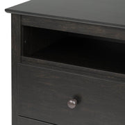 Pending - Modubox Nightstand Sonoma 2-Drawer Open Shelf Nightstand in Washed Black