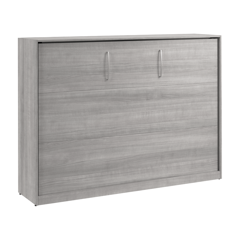 Pending - Modubox Platinum Grey Claremont 80"W Full Horizontal Murphy Bed - Available in 2 Colours