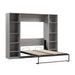 Pending - Modubox Platinum Grey Claremont Full Murphy Bed with Closet Organizers (99W) - Available in 3 Colours