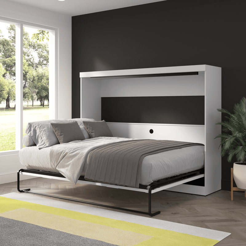 Pending - Modubox Pur 85"W Queen Horizontal Murphy Bed - Available in 2 Colours