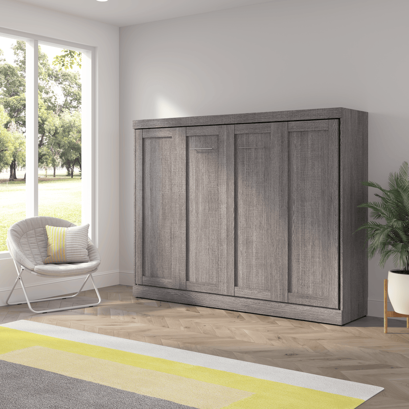 Pending - Modubox Pur 85"W Queen Horizontal Murphy Bed - Available in 2 Colours
