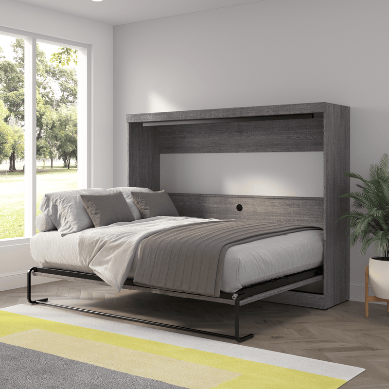 Pending - Modubox Pur 85"W Queen Horizontal Murphy Bed - Available in 2 Colours