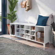 Pending - Modubox Shoe Cabinet 60" Wide Shoe Bench in White