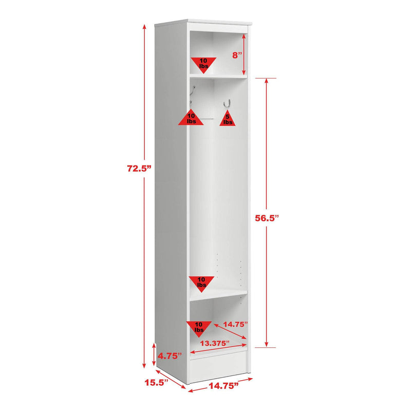 Pending - Modubox Sonoma 29.5" Entryway Organizer (Set of 2) in White