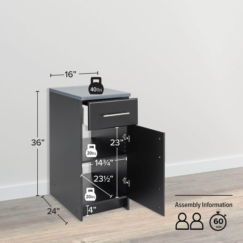 Pending - Modubox Storage Cabinet Elite 16" Base Storage Cabinet - Available in 2 Colours