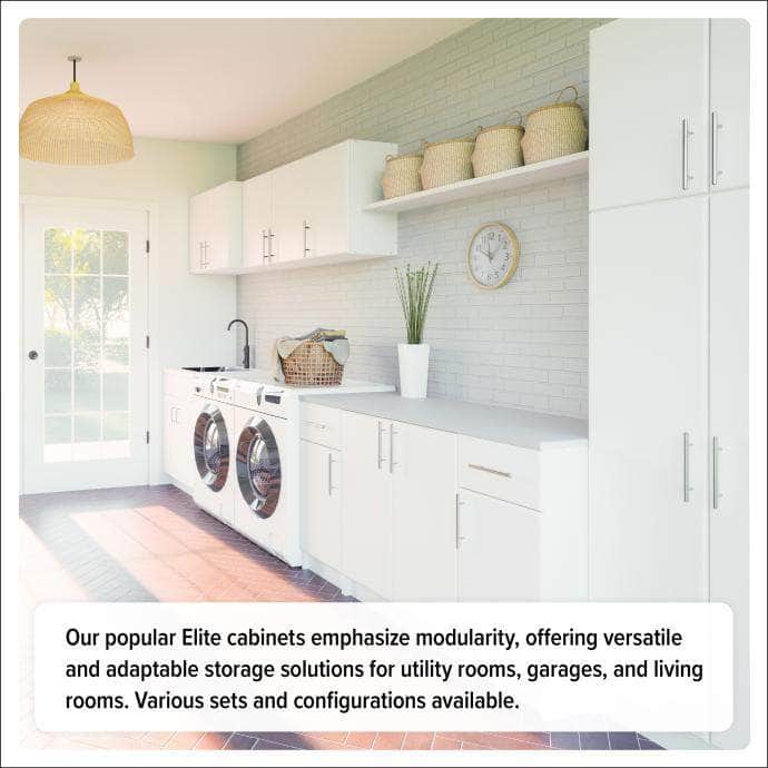 Pending - Modubox Storage Cabinet Elite Deep Storage Cabinet with Fixed and Adjustable Shelves - Available in 2 Colours