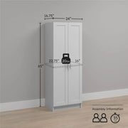 Pending - Modubox Storage Cabinet Elite Plus 24" Storage Cabinet in White