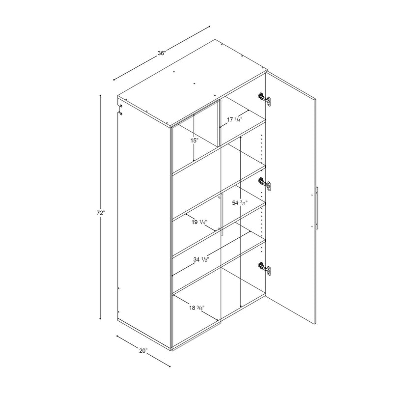 Pending - Modubox Storage Cabinet Hangups 36" Large Storage Cabinet - Available in 3 Colours